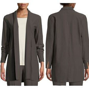 Eileen Fisher Washable Stretch Crepe Kimono Jacket Open Front Minimalist XXS
